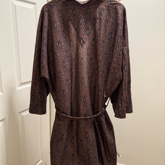 Oscar de la Renta Patterned Robe - Picture 4 of 6
